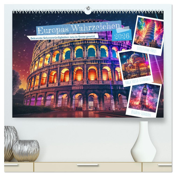 Europas Wahrzeichen (CALVENDO Premium Wandkalender 2026)