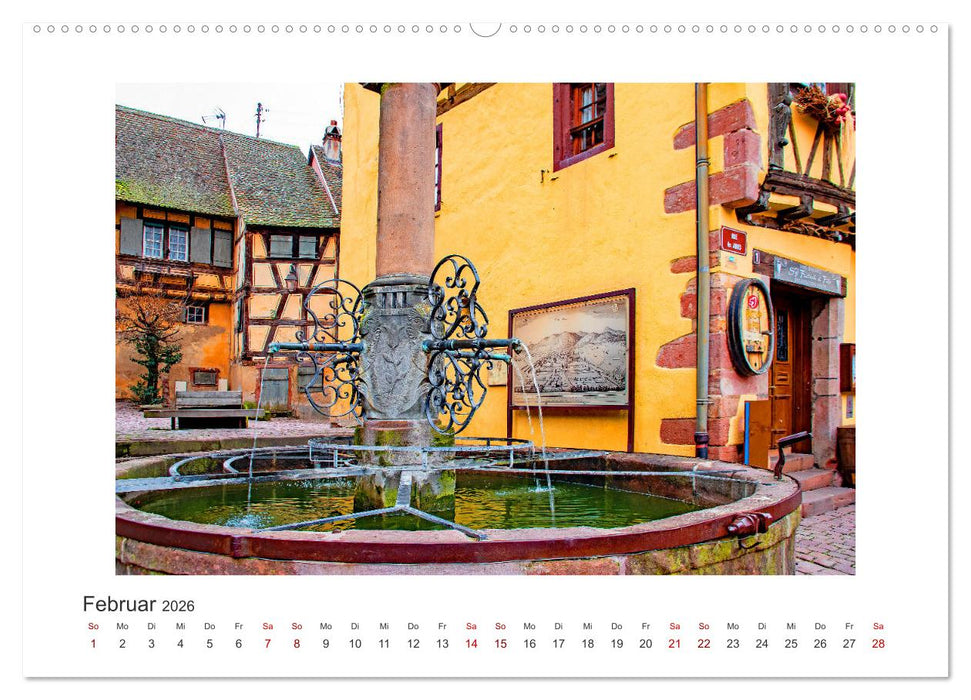 Riquewihr - ein märchenhaftes Dorf im Elsass (CALVENDO Wandkalender 2026)