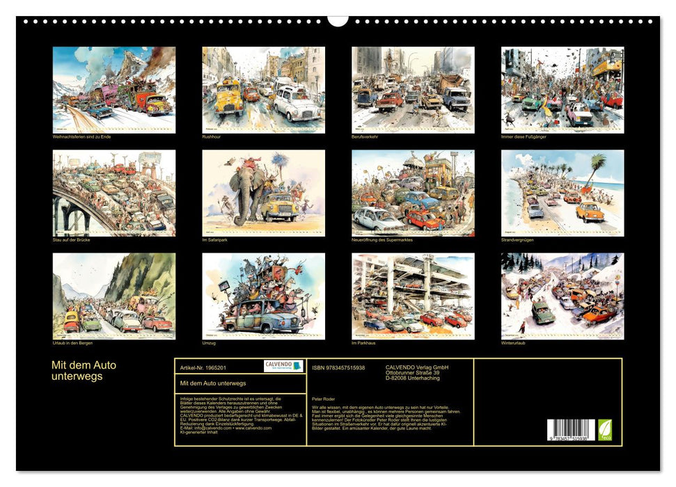 Mit dem Auto unterwegs (CALVENDO Wandkalender 2026)