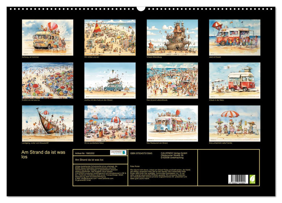 Am Strand da ist was los (CALVENDO Wandkalender 2026)