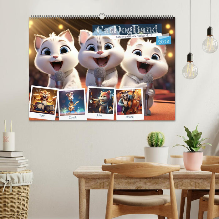CatDogBand (CALVENDO Wandkalender 2026)