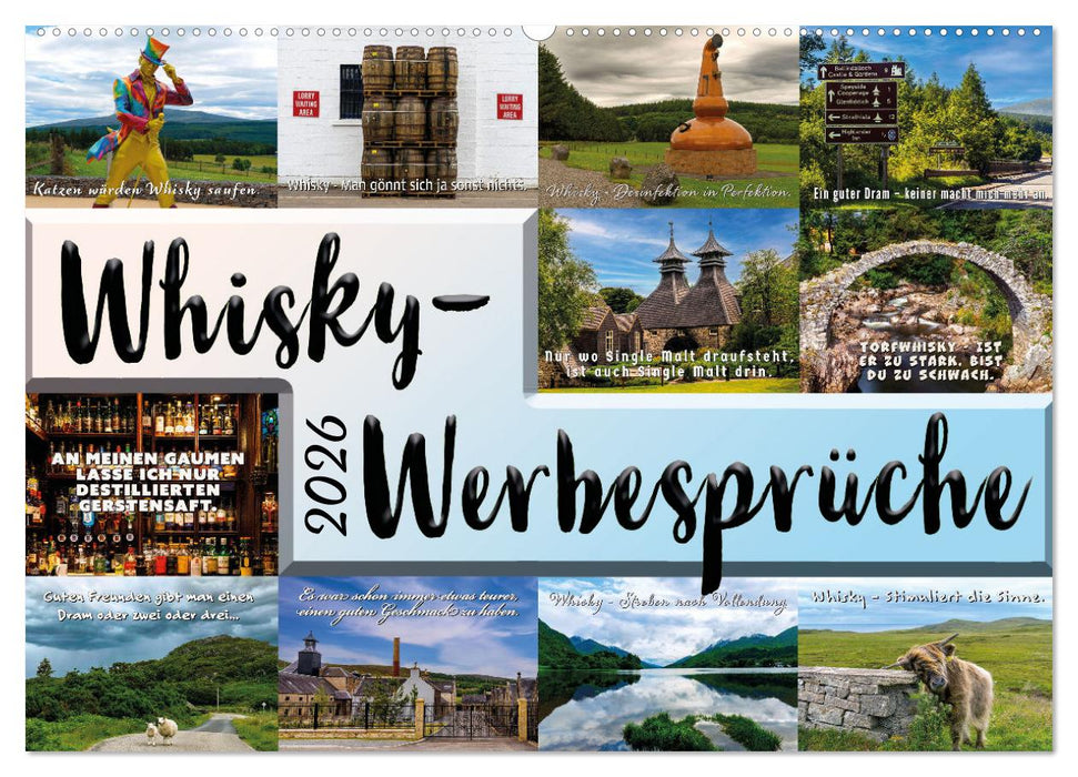 Whisky-Werbesprüche (CALVENDO Wandkalender 2026)