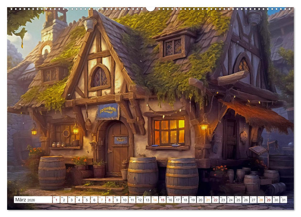 Abenteuer in Burgenstadt (CALVENDO Wandkalender 2026)