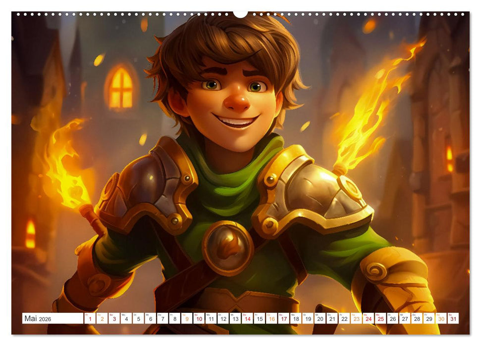 Abenteuer in Burgenstadt (CALVENDO Wandkalender 2026)