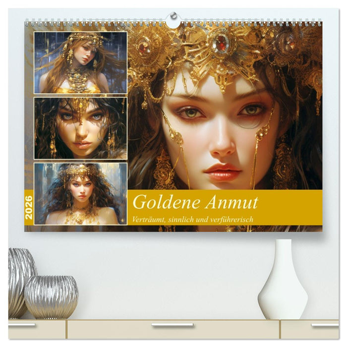 Goldene Anmut. Verträumt, sinnlich und verführerisch (CALVENDO Premium Wandkalender 2026)