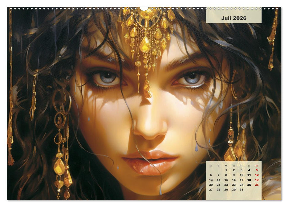 Goldene Anmut. Verträumt, sinnlich und verführerisch (CALVENDO Premium Wandkalender 2026)