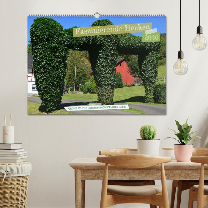 Faszinierende Hecken - Grüne Schönheiten im Monschauer Land (CALVENDO Wandkalender 2026)