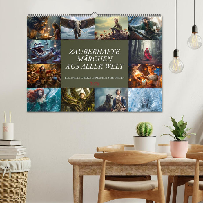 Zauberhafte Märchen aus aller Welt (CALVENDO Wandkalender 2026)
