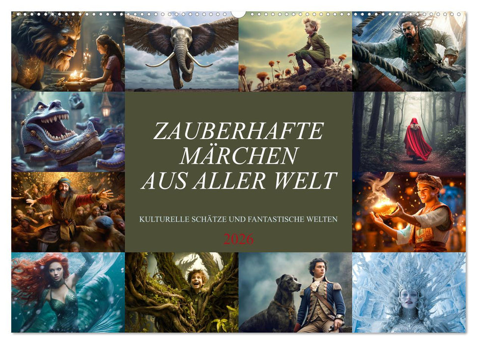 Zauberhafte Märchen aus aller Welt (CALVENDO Wandkalender 2026)