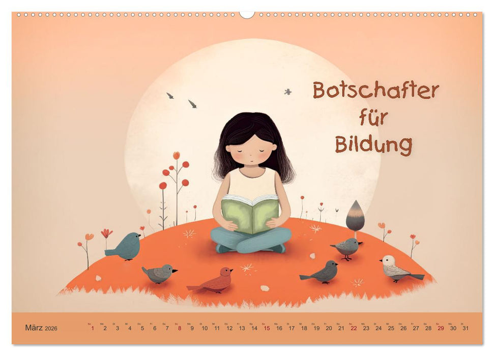 Friedensboten - Stimmen der Hoffnung (CALVENDO Premium Wandkalender 2026)