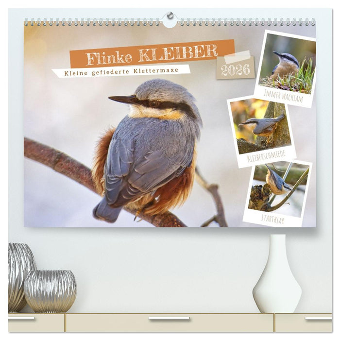 Flinke Kleiber (CALVENDO Premium Wandkalender 2026)