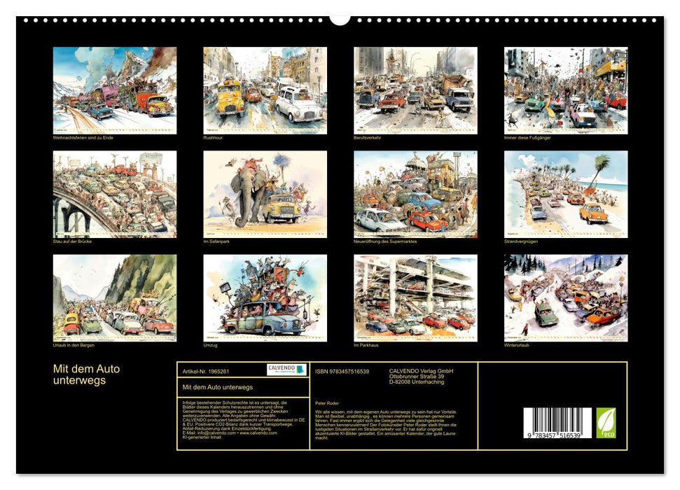 Mit dem Auto unterwegs (CALVENDO Premium Wandkalender 2026)