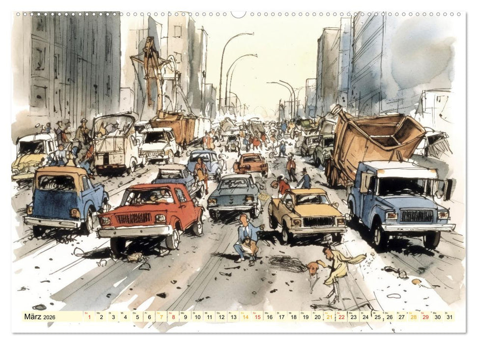 Mit dem Auto unterwegs (CALVENDO Premium Wandkalender 2026)