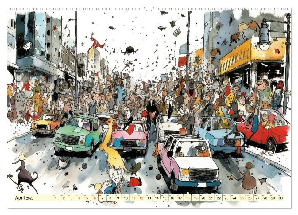 Mit dem Auto unterwegs (CALVENDO Premium Wandkalender 2026)