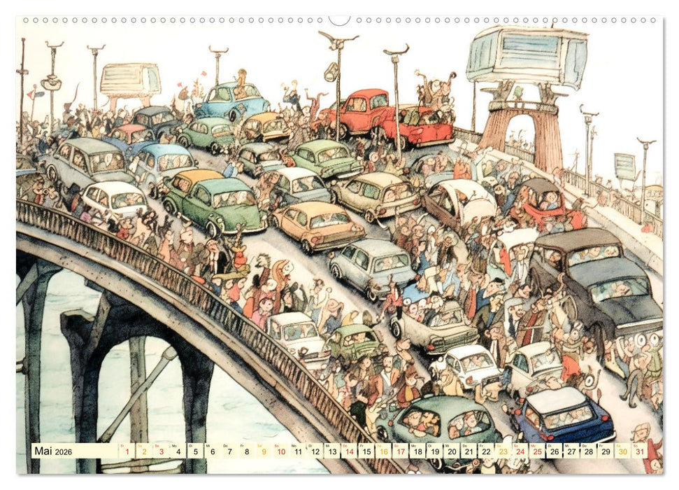 Mit dem Auto unterwegs (CALVENDO Premium Wandkalender 2026)