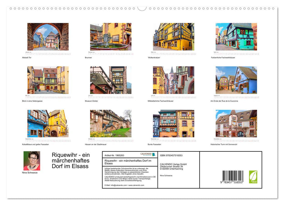 Riquewihr - ein märchenhaftes Dorf im Elsass (CALVENDO Premium Wandkalender 2026)