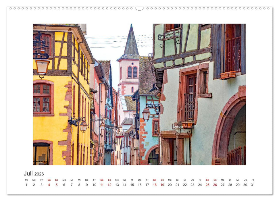 Riquewihr - ein märchenhaftes Dorf im Elsass (CALVENDO Premium Wandkalender 2026)