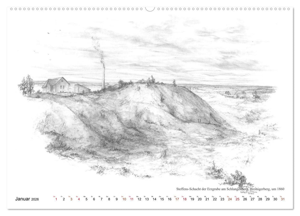 ZeitZeichnen - Reise in Stolbergs Vergangenheit (CALVENDO Wandkalender 2026)