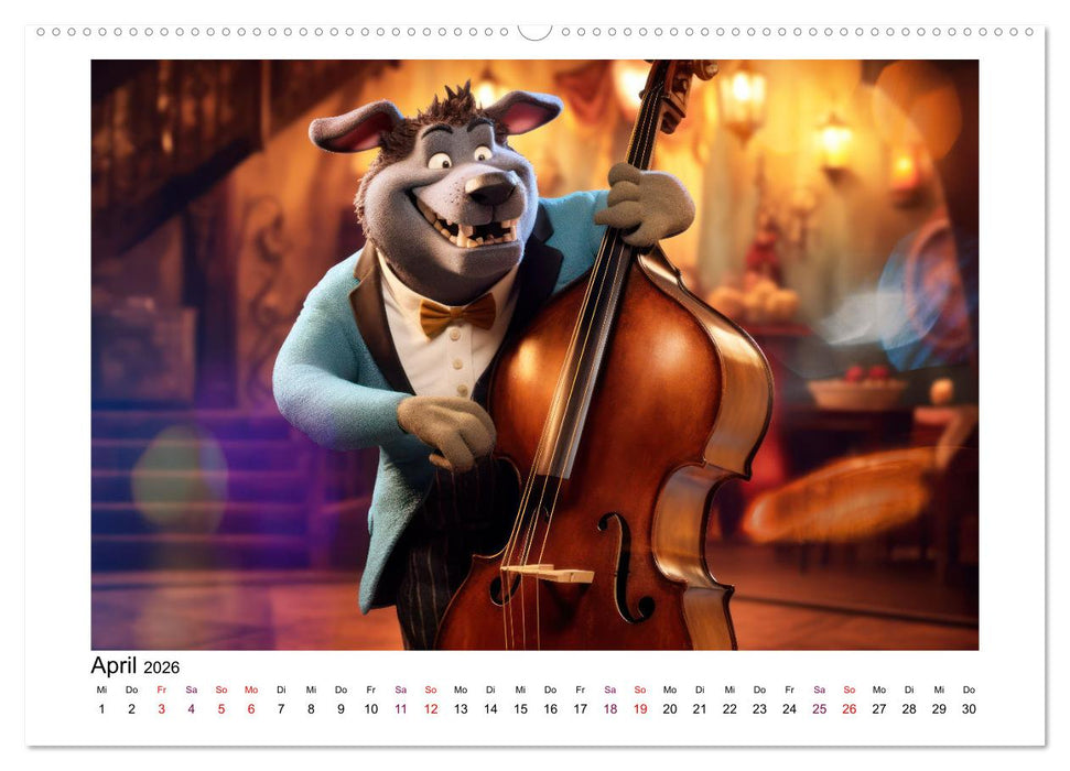 CatDogBand (CALVENDO Premium Wandkalender 2026)