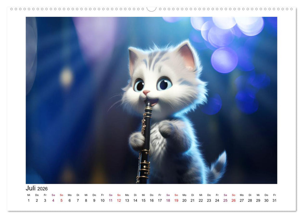 CatDogBand (CALVENDO Premium Wandkalender 2026)
