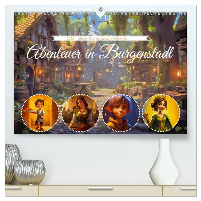 Abenteuer in Burgenstadt (CALVENDO Premium Wandkalender 2026)