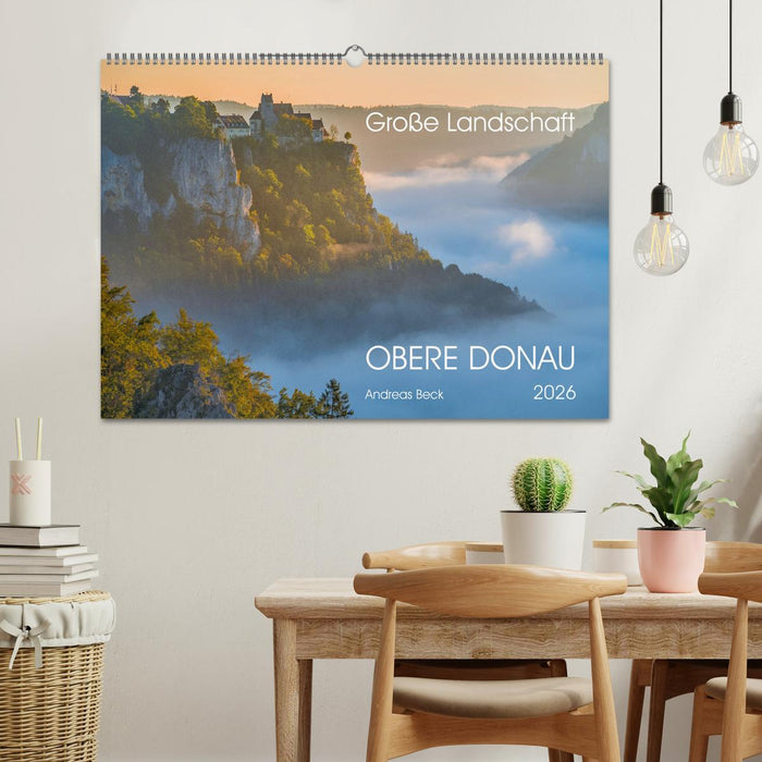 Große Landschaft Obere Donau (CALVENDO Wandkalender 2026)