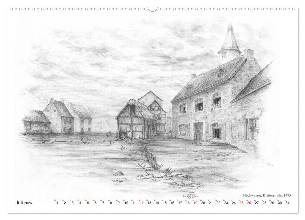 ZeitZeichnen - Reise in Stolbergs Vergangenheit (CALVENDO Premium Wandkalender 2026)