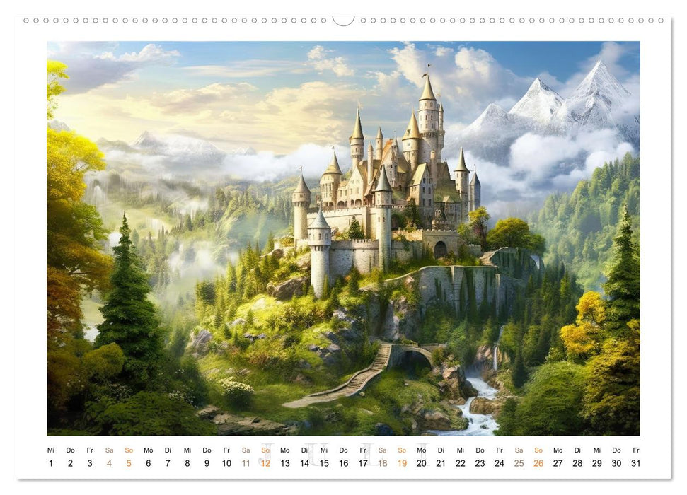 Malerische Ritterburgen (CALVENDO Premium Wandkalender 2026)