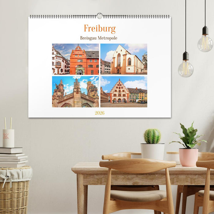 Freiburg - Breisgau Metropole (CALVENDO Wandkalender 2026)