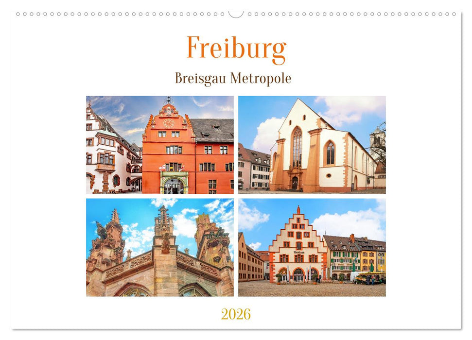 Freiburg - Breisgau Metropole (CALVENDO Wandkalender 2026)