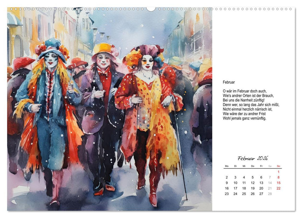 Gedichte von Theodor Storm (CALVENDO Wandkalender 2026)