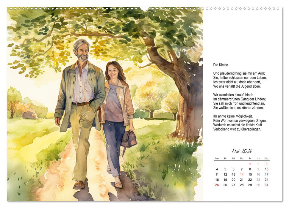 Gedichte von Theodor Storm (CALVENDO Wandkalender 2026)