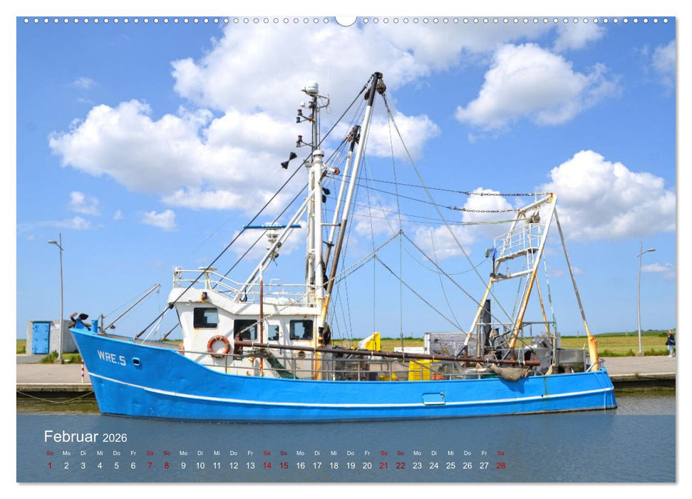 Nordsee-Krabbenkutter (CALVENDO Wandkalender 2026)