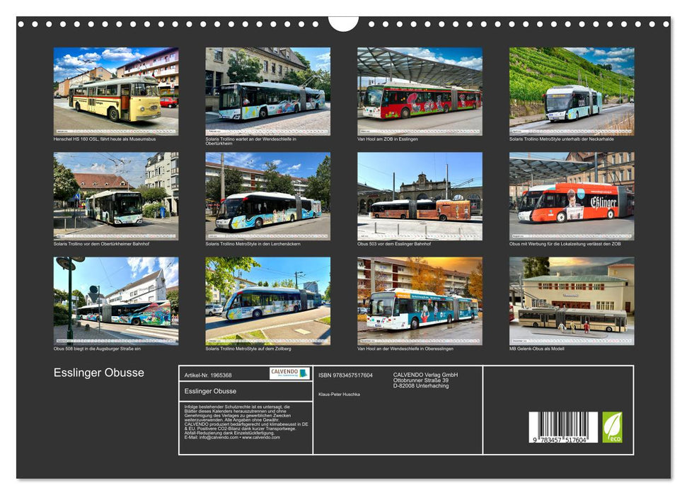 Esslinger Obusse (CALVENDO Wandkalender 2026)