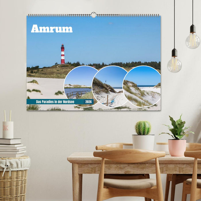 Amrum - Das Paradies in der Nordsee (CALVENDO Wandkalender 2026)