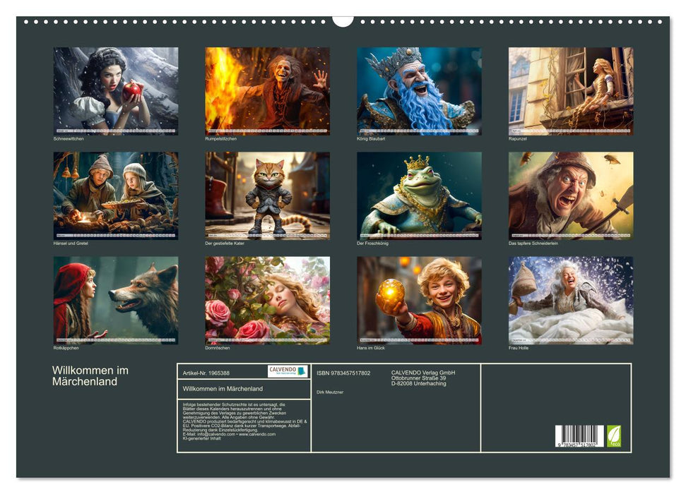 Willkommen im Märchenland (CALVENDO Wandkalender 2026)