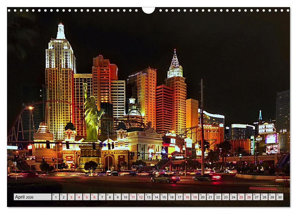 Las Vegas, Stadt der wahr gewordenen Träume (CALVENDO Wandkalender 2026)