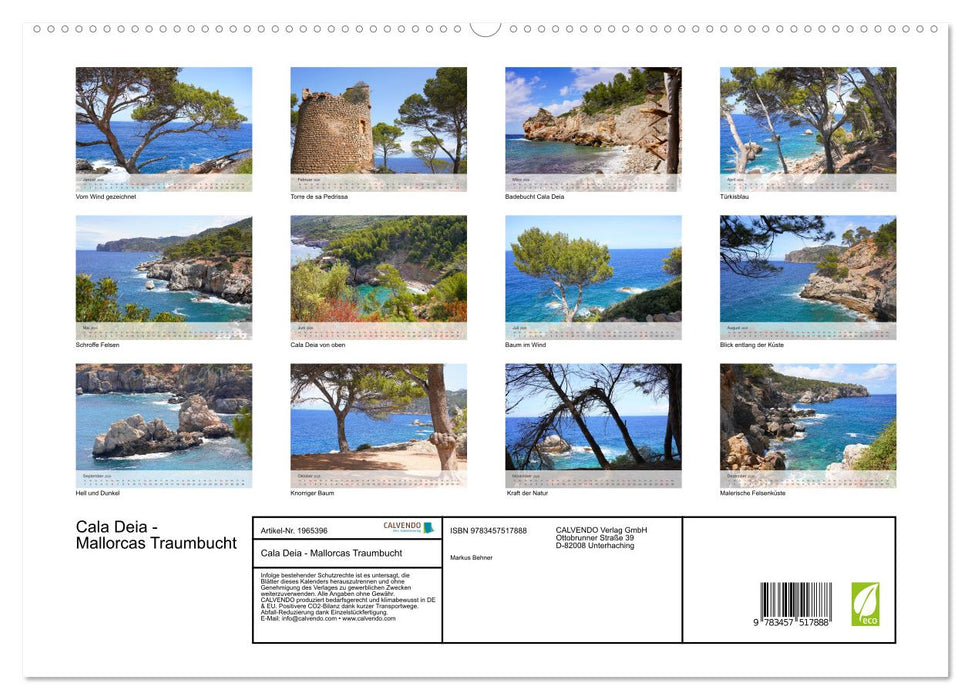 Cala Deia - Mallorcas Traumbucht (CALVENDO Premium Wandkalender 2026)
