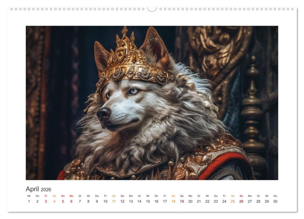 Tierisch - Königlich (CALVENDO Wandkalender 2026)