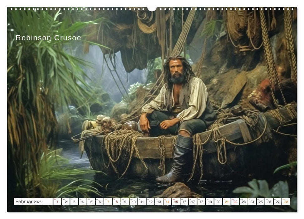 Bücher der Weltliteratur (CALVENDO Wandkalender 2026)