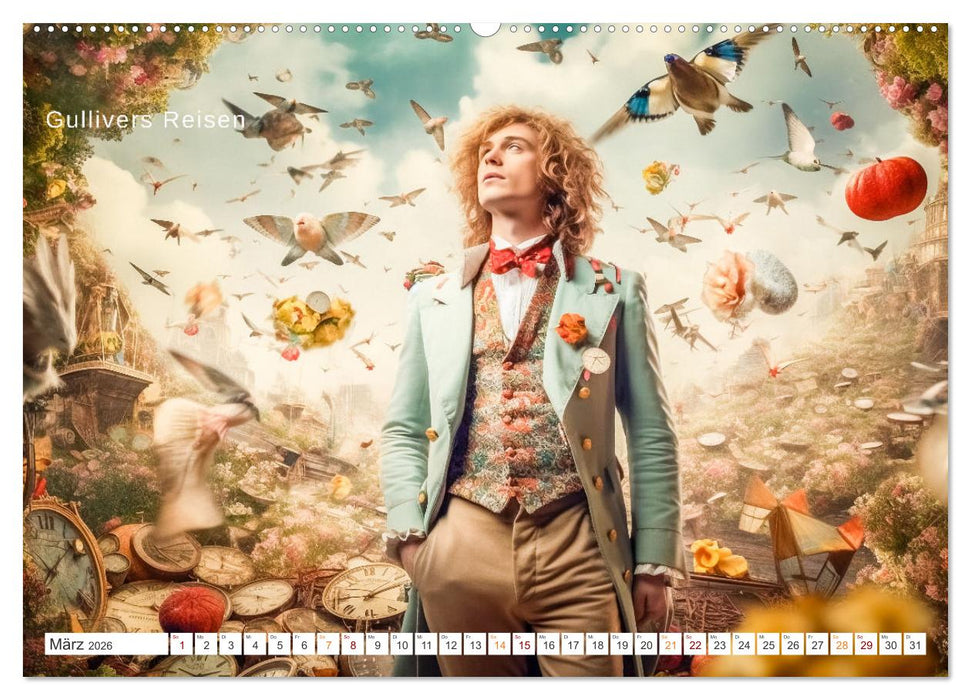 Bücher der Weltliteratur (CALVENDO Wandkalender 2026)