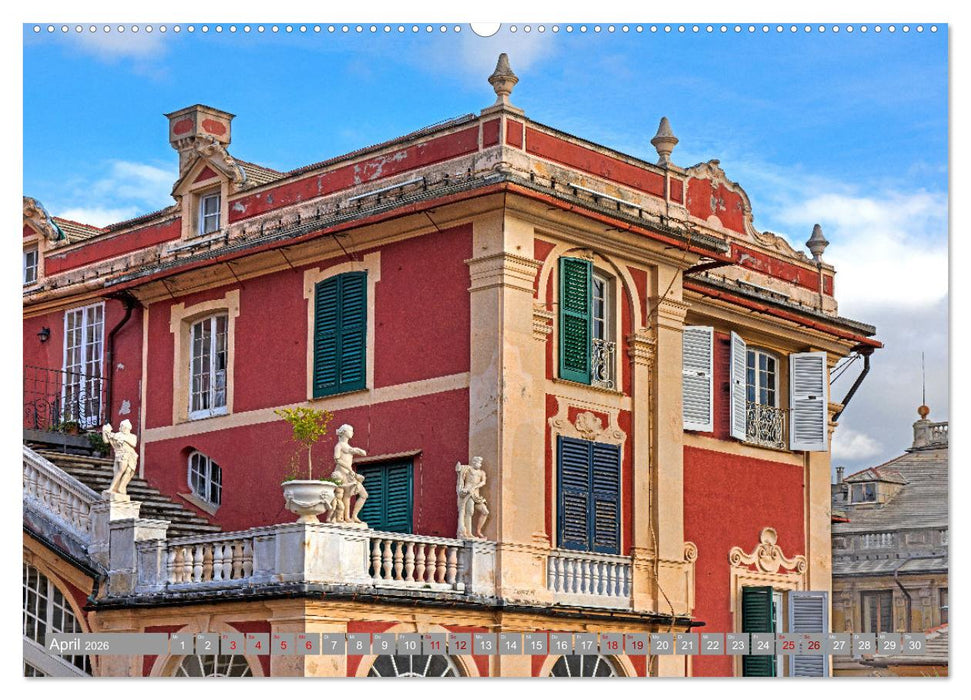 Die zeitlose Schönheit von Genua (CALVENDO Premium Wandkalender 2026)
