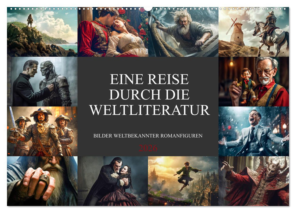 Eine Reise durch die Weltliteratur (CALVENDO Wandkalender 2026)