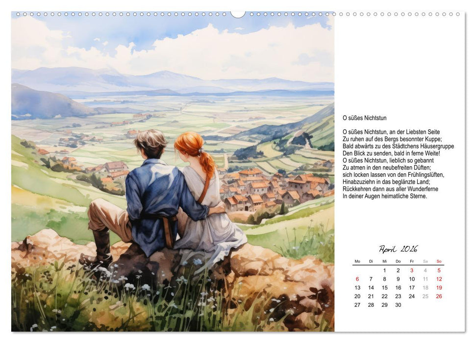 Gedichte von Theodor Storm (CALVENDO Premium Wandkalender 2026)