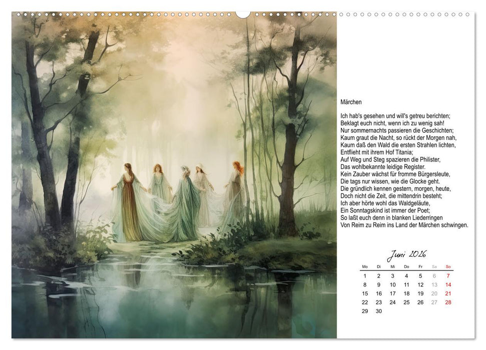 Gedichte von Theodor Storm (CALVENDO Premium Wandkalender 2026)