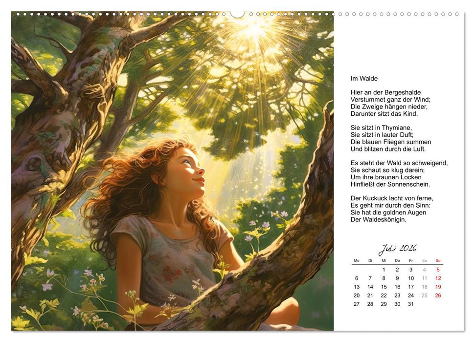 Gedichte von Theodor Storm (CALVENDO Premium Wandkalender 2026)