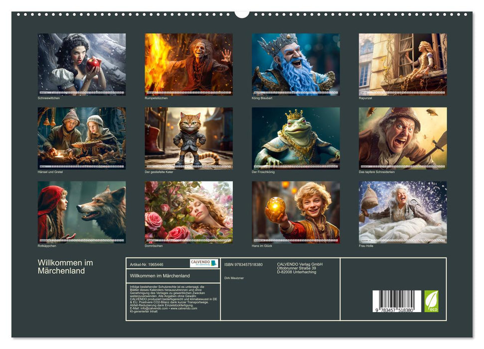 Willkommen im Märchenland (CALVENDO Premium Wandkalender 2026)