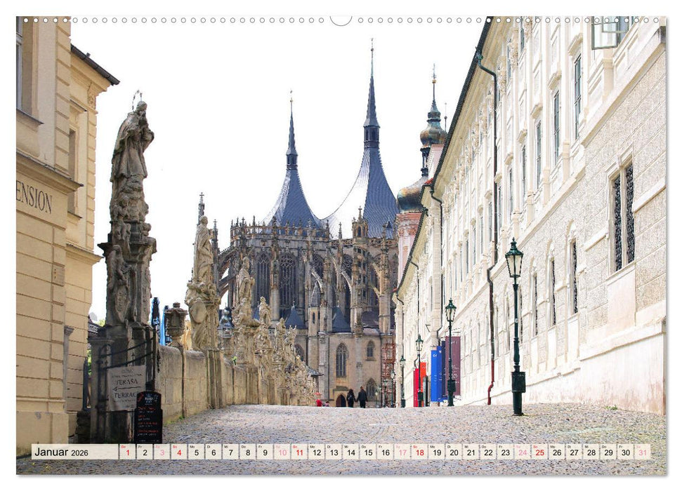 Liberec und Kutna Hora in Tschechien (CALVENDO Premium Wandkalender 2026)