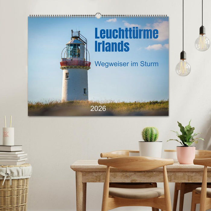 Leuchttürme Irlands (CALVENDO Wandkalender 2026)