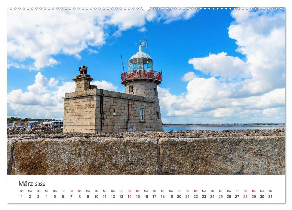 Leuchttürme Irlands (CALVENDO Wandkalender 2026)